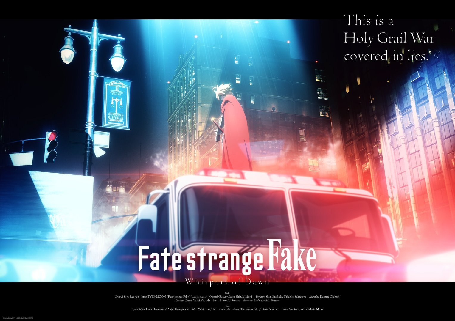 Cover image of Fate/strange Fake -Whispers of Dawn- (Dub)
